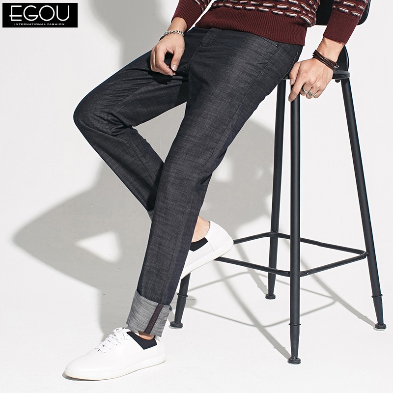 🔥HÀNG HIỆU size 27-29 quần bò JEAN giấy nam Egou 10010 vải mỏng dài mùa hè siêu thoáng mát thoải mái cao cấp Hàn Quốc