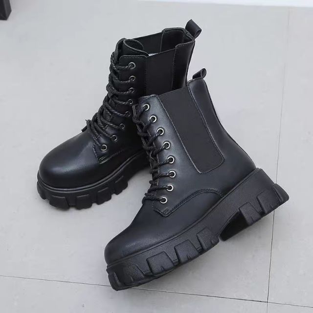 GIày Bốt MARTIN Nữ Đế độn 6 phân Phong cách Âu châu