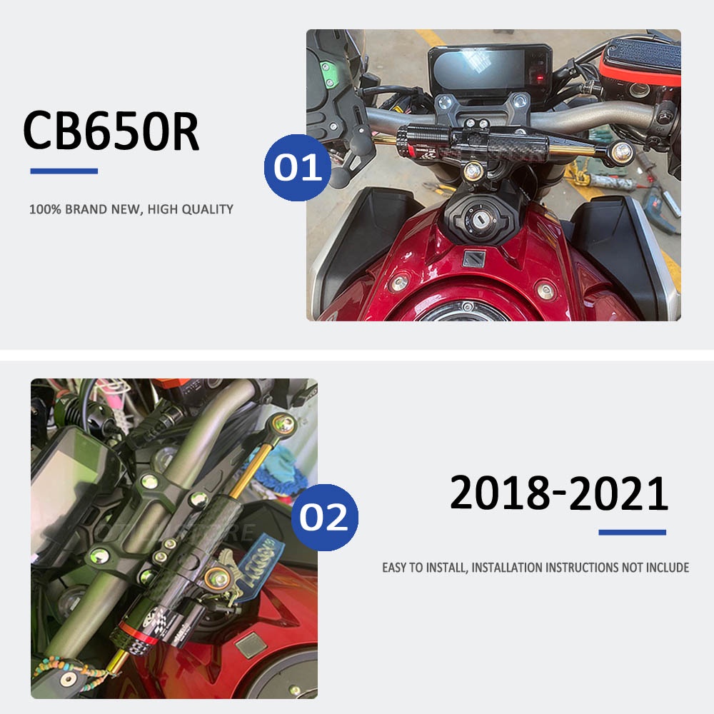 For Honda cb650r CB 650r 2018-2021 titanium ruler damper support stabilizer steering stabilizer shock absorber