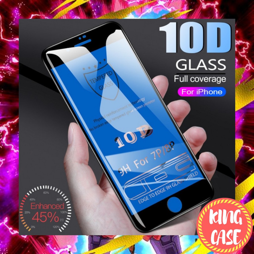 Kính cường lực iphone 10D Full màn Iphone 6 Plus 7 Plus 8 Plus X Xs Xr Xsmax 11 Pro Max 12 Pro Max