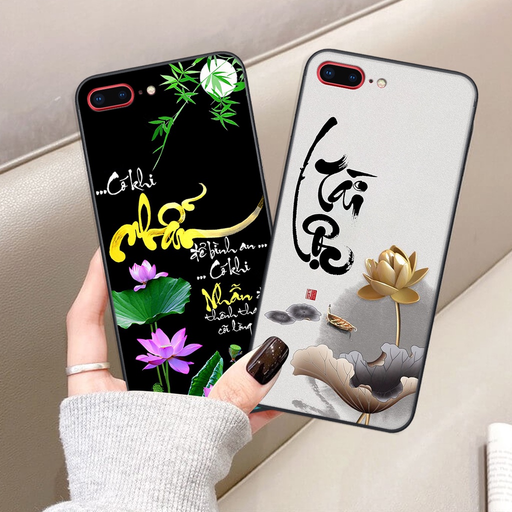 Ốp lưng iphone 7 PLUS / 8 PLUS in hình chữ tài chữ lộc, Cha Mẹ, bình an SIÊU ĐẸP