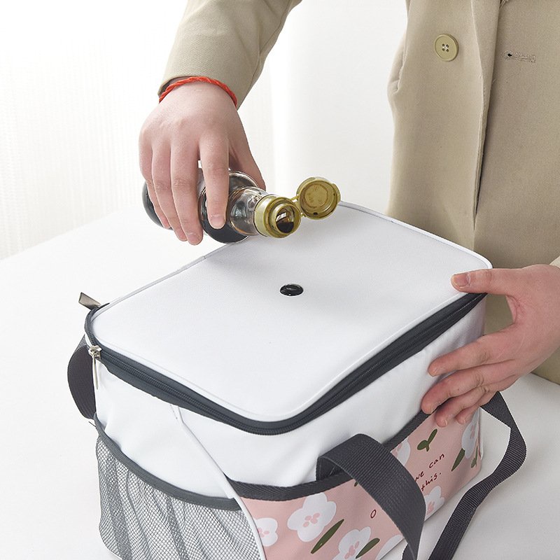 Túi đựng cơm cao cấp vải CANVAS có 3 lớp cách nhiệt, cỡ to size 29x20x19cm