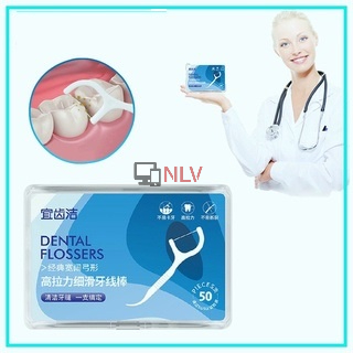 Chỉ nha khoa/ Hộp 50 chiếc sợi chỉ mảnh nlvshop2016