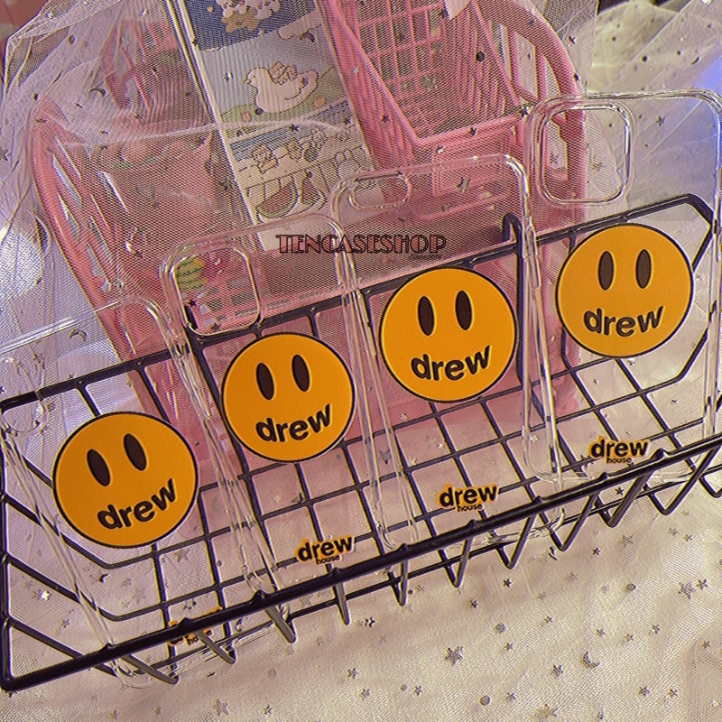 ỐP LƯNG IP TRONG SUỐT LOẠI DÀY 2mm hoạ tiết mặt cười drew house dành cho 6p/7p/8p/x/xsmax/11pm/12pm