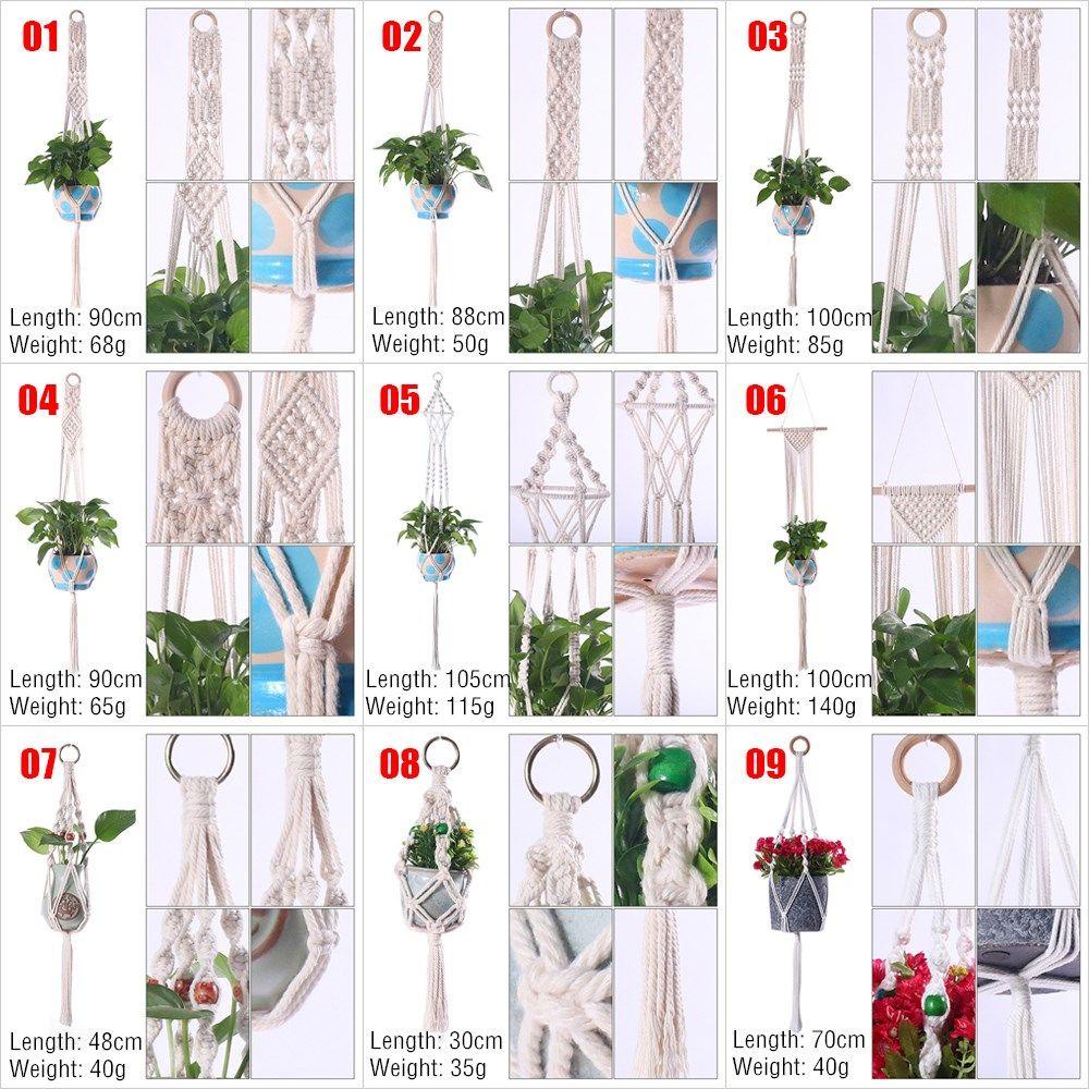 YNATURAL Dây Treo Chậu Cây Trang Trí Sân Vườn