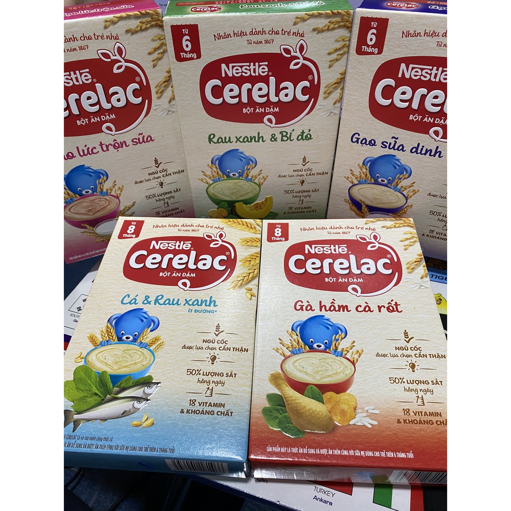 [DATE MỚI] Bột ăn dặm Nestlé Cerelac Đủ Vị Mặn Và Vị Ngọt 200g