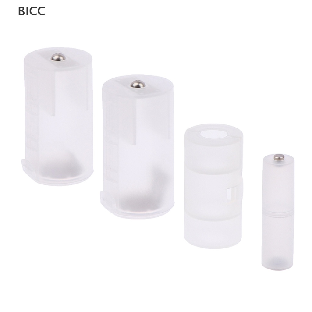 BI 1Pcs AAA to AA/AA to C/D Battery Combination Adaptor Case Storage Box Converter
 CC