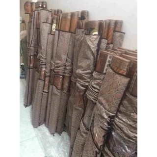 Chiếu Trúc Tăm Vân Gỗ Mùa Hè Mát Lạnh (m6x2m - m8x2m)