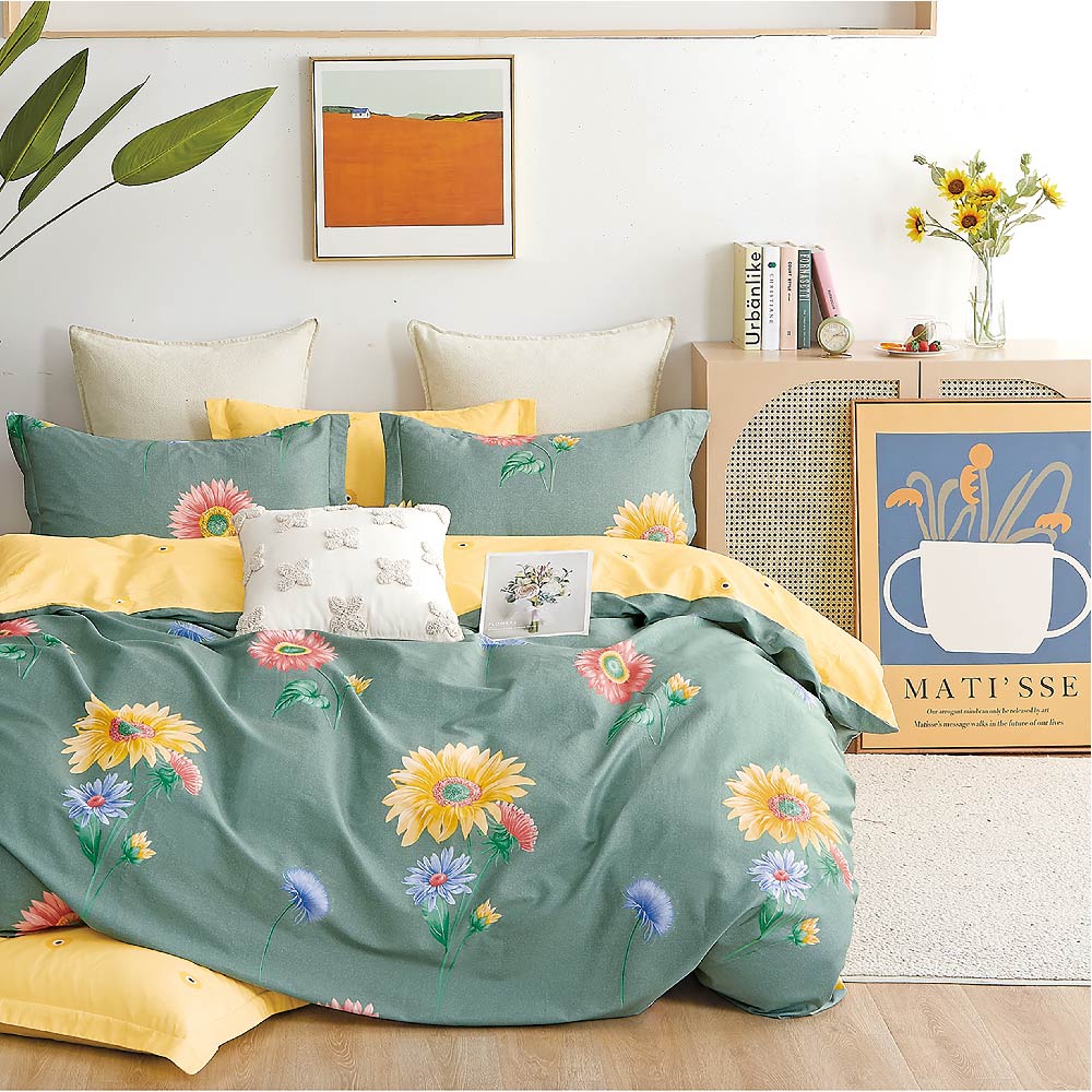 Bộ 5 món ga giường, áo gối kèm mền NIN Calisto - CT220001