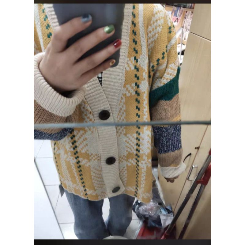 order_áo khoác len nữ ulzzang kẻ kèm ảnh thật ở cuối | BigBuy360 - bigbuy360.vn