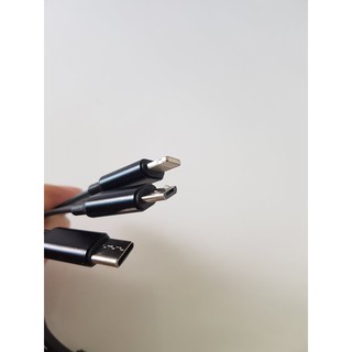 Cáp sạc điện thoại đa năng 3 đầu ra cho Iphone, Android, Type C