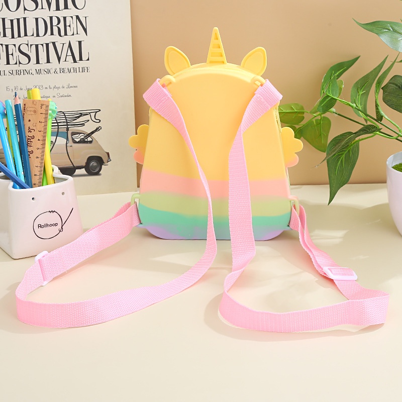 Ba Lô Đi Học Hình Kỳ Lân Dễ Thương Cho Bé