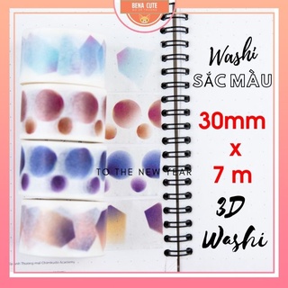 Washi tape hình dán ️🎨 SẮC MÀU ️🎨 đẹp trang trí sổ tay, DIY cá nhân