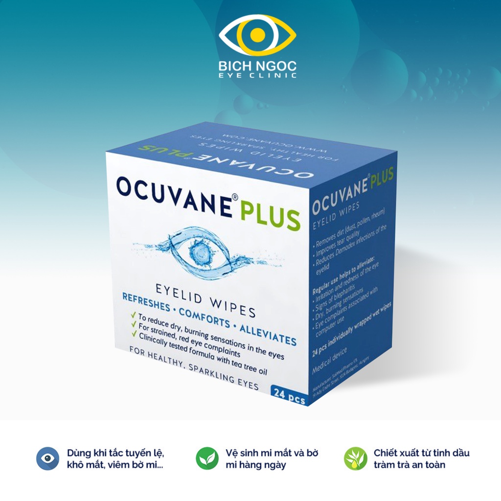 Miếng gạc lau mắt Ocuvane Plus - Chính hãng