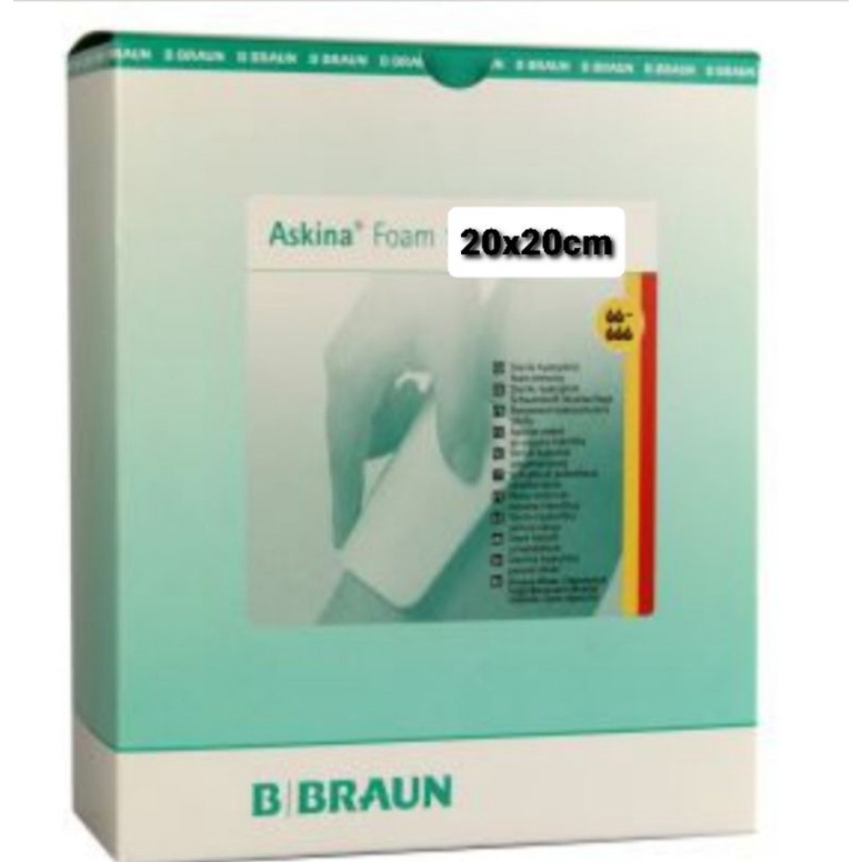 Băng hút dịch dạng cao Askina Foam® 20 x 20 cm ( giá 1 miếng)