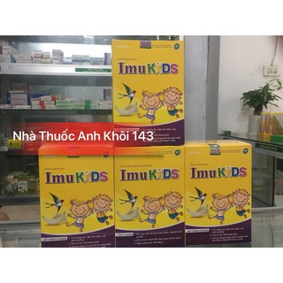 Siro Ăn ngon ngủ ngon tăng cường sức đề kháng Imukids ( Hộp 30 ống )