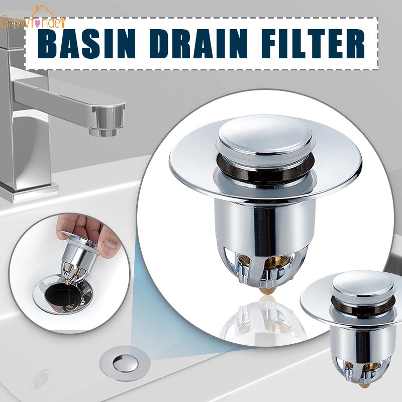 Nắp Chặn Rác Bồn Rửa Chén Dạng Nhấn Tiện Dụng