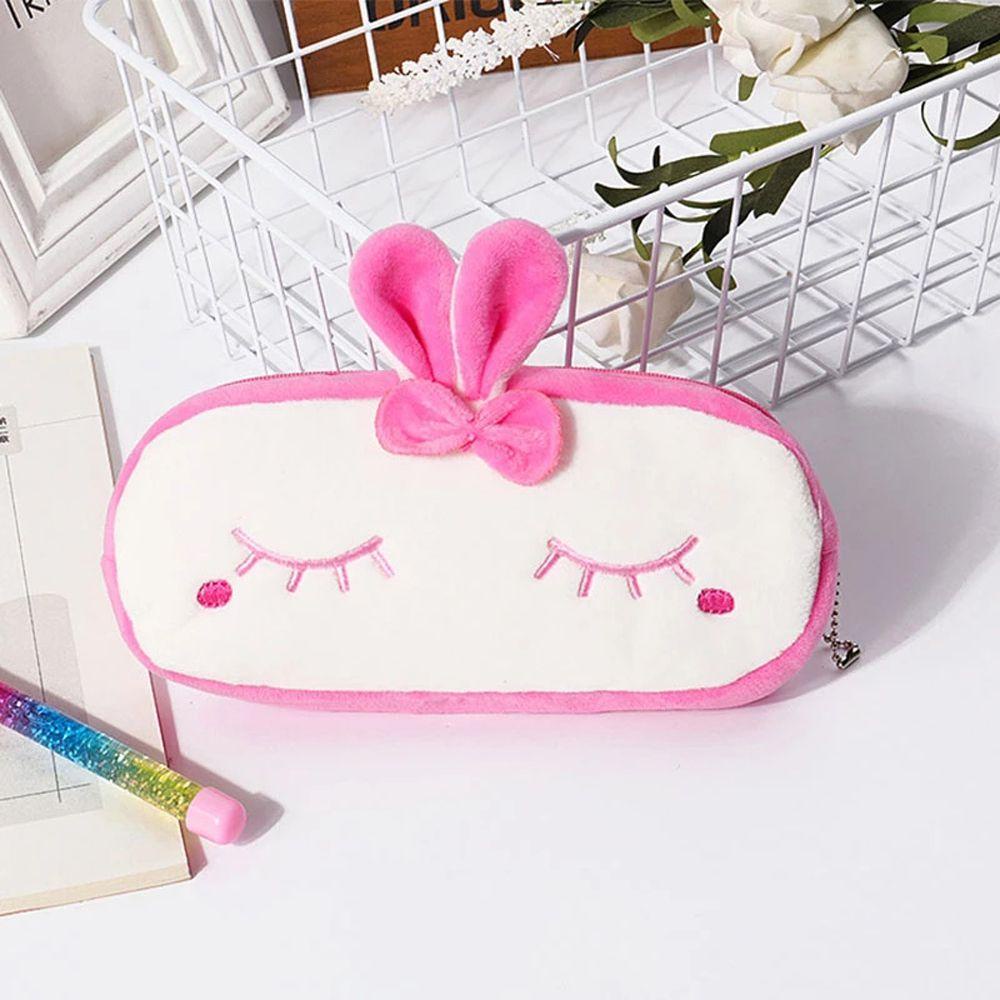 Túi Đựng Bút / Đồ Trang Điểm Hình Thú Nhồi Bông Dễ Thương Giá Đỡ