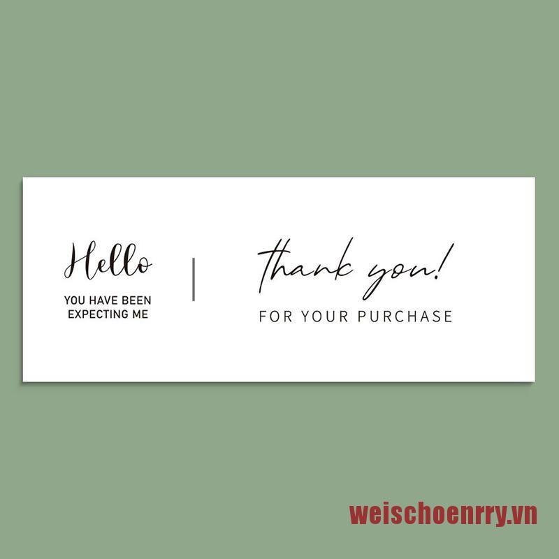 Wei Set 30 Miếng Dán Trang Trí In Chữ Thank You