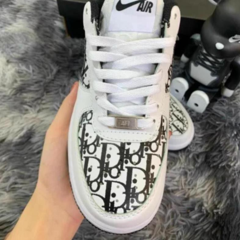 [Hot Trend - giảm giá] Giày Thể Thao Sneakers AF1 Dior Đen,𝐍𝐈𝐊𝐄 AIR FORCE ONE Xám Họa Tiết  siêu hot | BigBuy360 - bigbuy360.vn