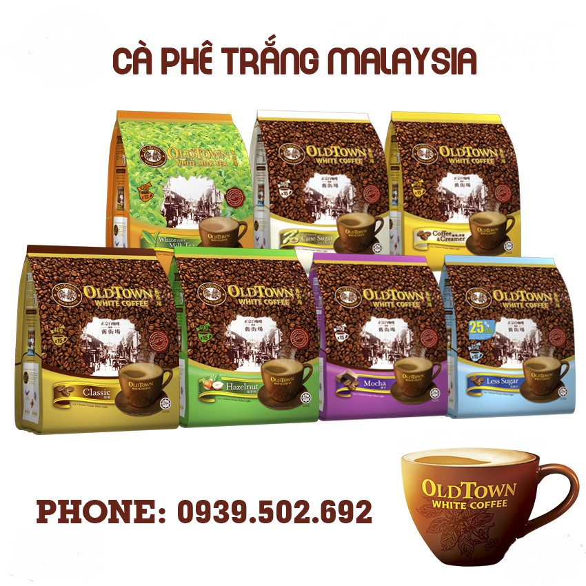 Cà phê trắng Oldtown Malaysia - Hương Hạt Dẻ