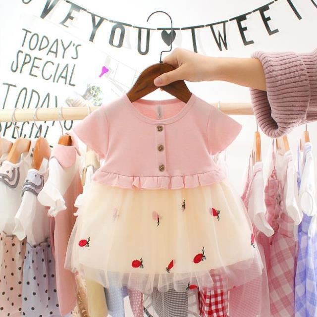 Đầm xòe công chúa xinh xắn dành cho bé gái