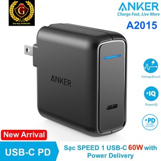 Sạc Anker PowerPort Speed A2015 - 1 cổng, 60W