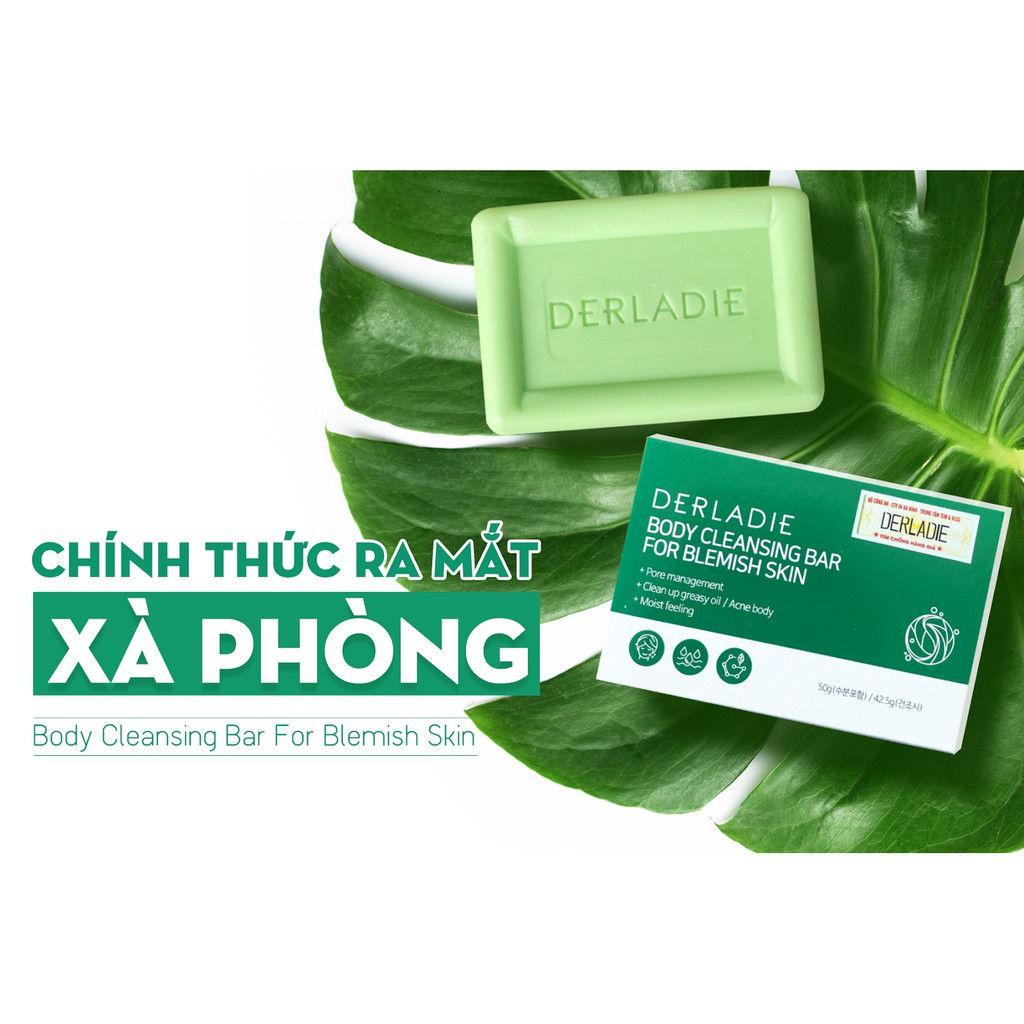 Xà Phòng Giảm Mụn Cơ Thể Sau 7 Ngày Derladie Body Cleansing Bar For Blemish Skin 50g