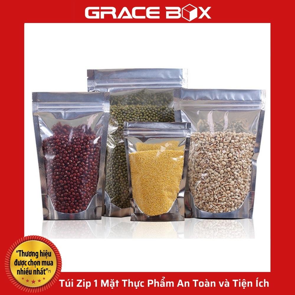 {Giá Sỉ}  Túi Zip 1 Mặt Thực Phẩm An Toàn và Tiện Ích - Siêu Thị Bao Bì Grace Box