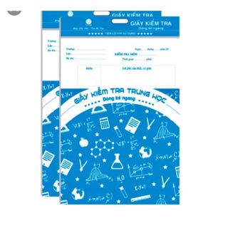 Giấy kiểm tra kẻ ngang THCS