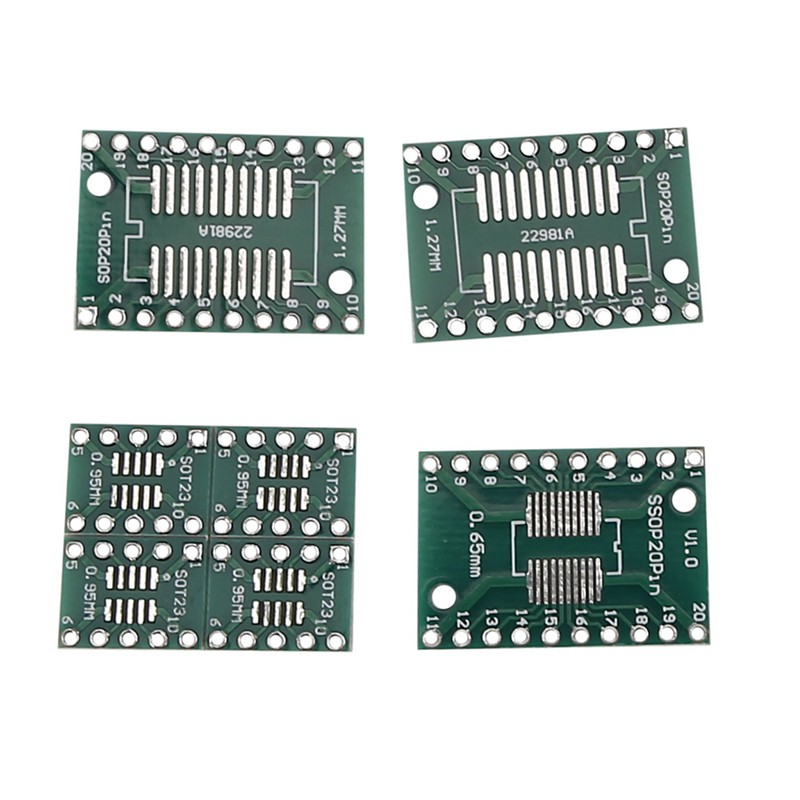 Bộ 35 Bảng Mạch Pcb Chuyển Đổi Từ Smd Sang Dip Sop Msp Ssop Tssop Sot23 8 10 14 16 20 24 28 Smt To Dip