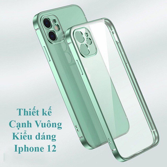 Ốp lưng iphone dẻo xi viền vuông độ iphone 12 cho 6plus/6s plus/7/7plus/8/8plus/x/xs/xs max/11/11 promax/12/12pro max