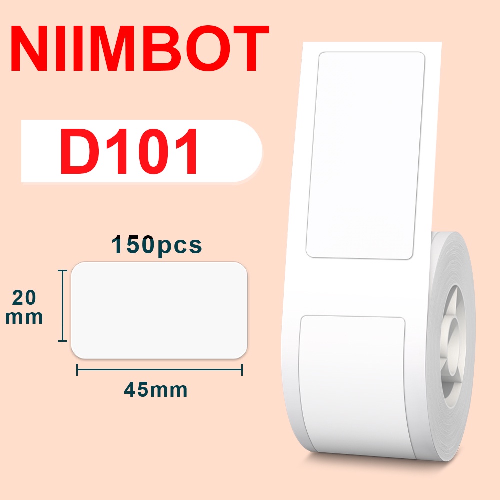 Cuộn miếng dán nhãn NIIMBOT D101 D11 D110 Plus bằng giấy chống thấm nước chuyên dụng