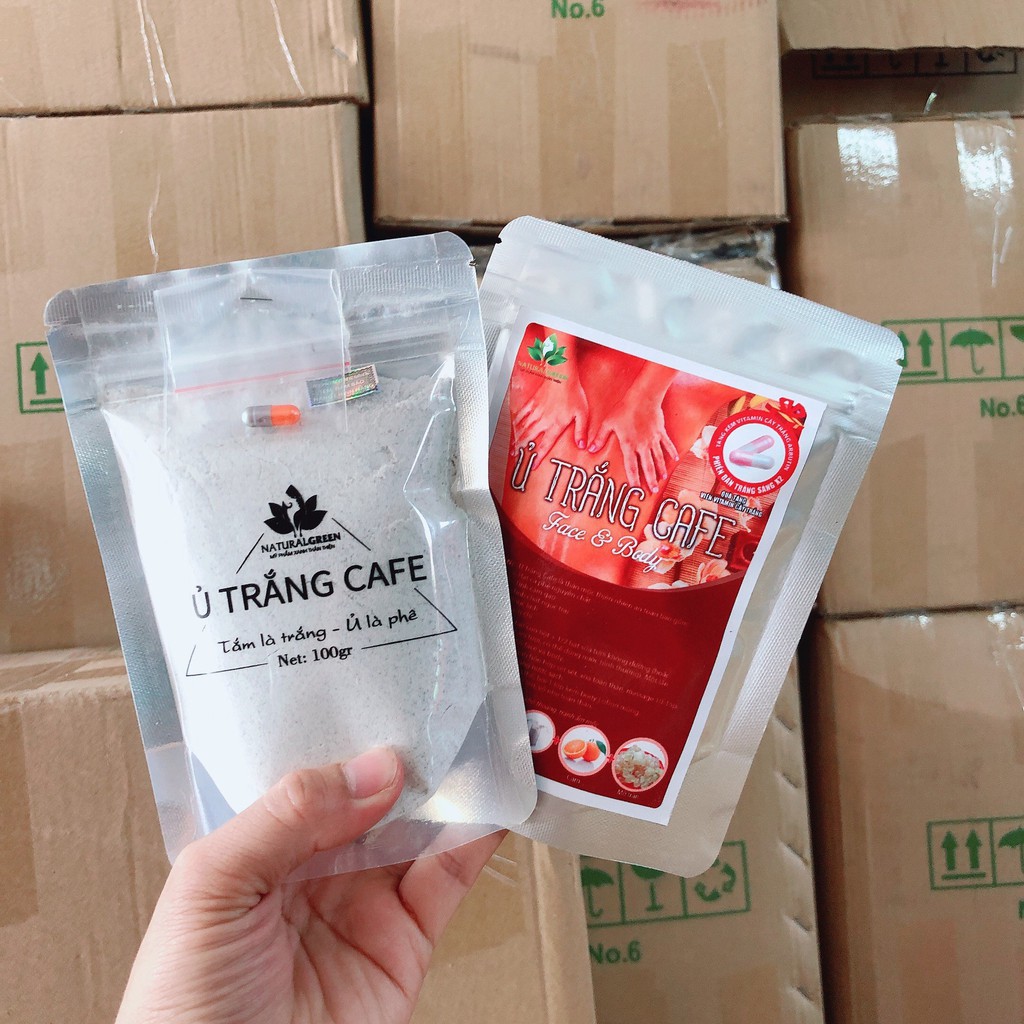 Ủ TRẮNG CAFE (dùng cả face và body) . 300gr chính hãng (mẫu mới nhất) | BigBuy360 - bigbuy360.vn