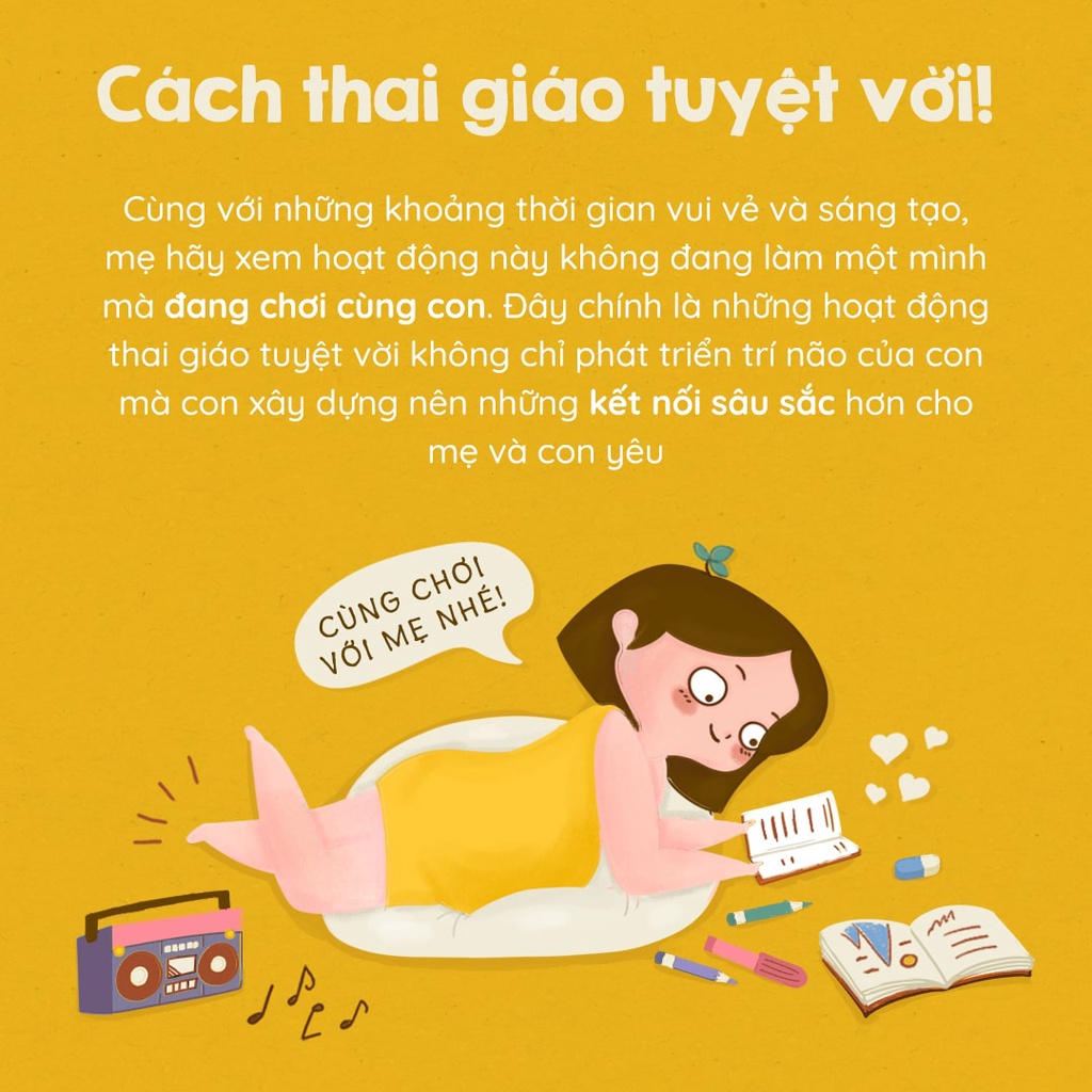 Sách Tô Màu Mẹ Bầu Zui - Giải Trí Thai Kỳ (Kèm chì màu) | Nhà Đậu | 107