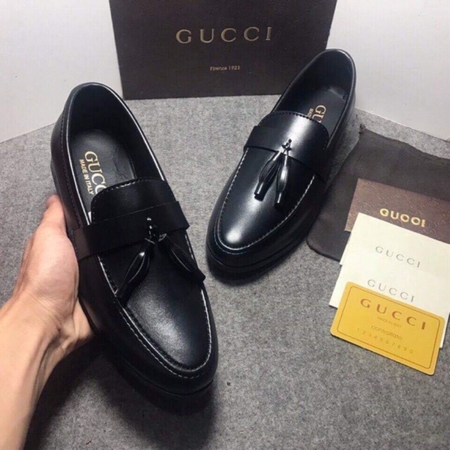 giày lười nam dáng tây da gắn chuông (free ship)