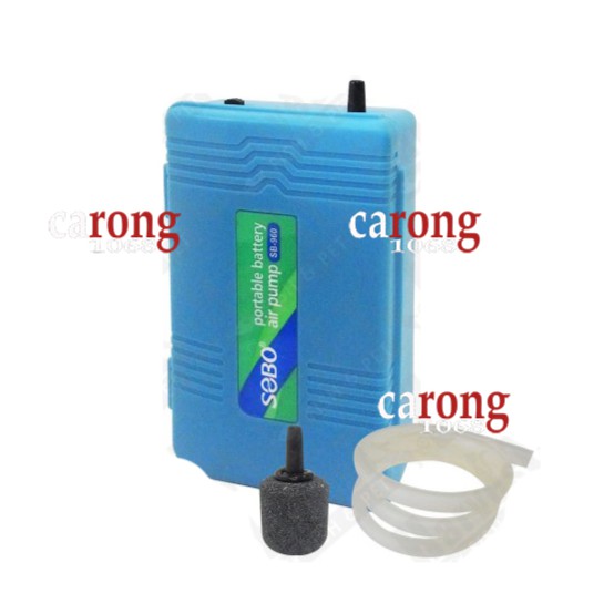 Sủi chạy pin Sobo SB960 Battery Air Pump Single Outlet máy sủi oxy sạc điện, máy bơm oxy chạy pin