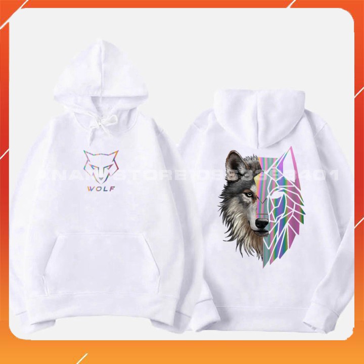 (BoBin Store) Áo Hoodie Phản quang Nam Nữ Sói PQ - Áo thun giá rẻ AT01