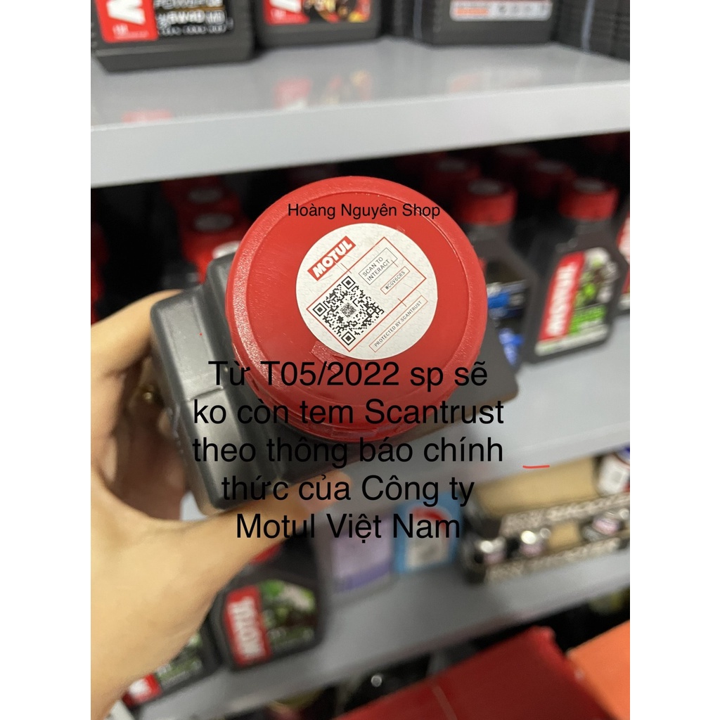 Combo gồm 2 chai nhớt Motul 3100 Silver 1 lít và 1 chai súc động cơ Carbon Caltex Techron Concentrate Plus 75ml
