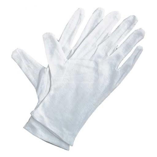 Bao tay trắng vải cotton 2 chiều  cho lễ tân, bảo vệ, duyệt binh