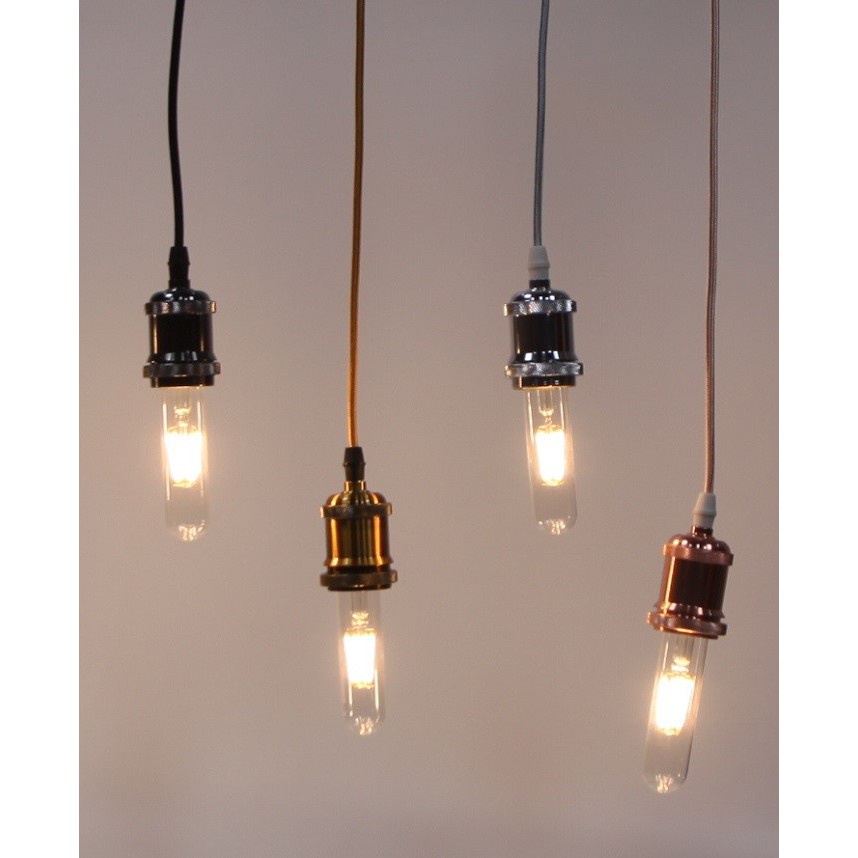 Bộ 5 dây đèn thả cổ điển bóng đèn Led Edison T125 4W