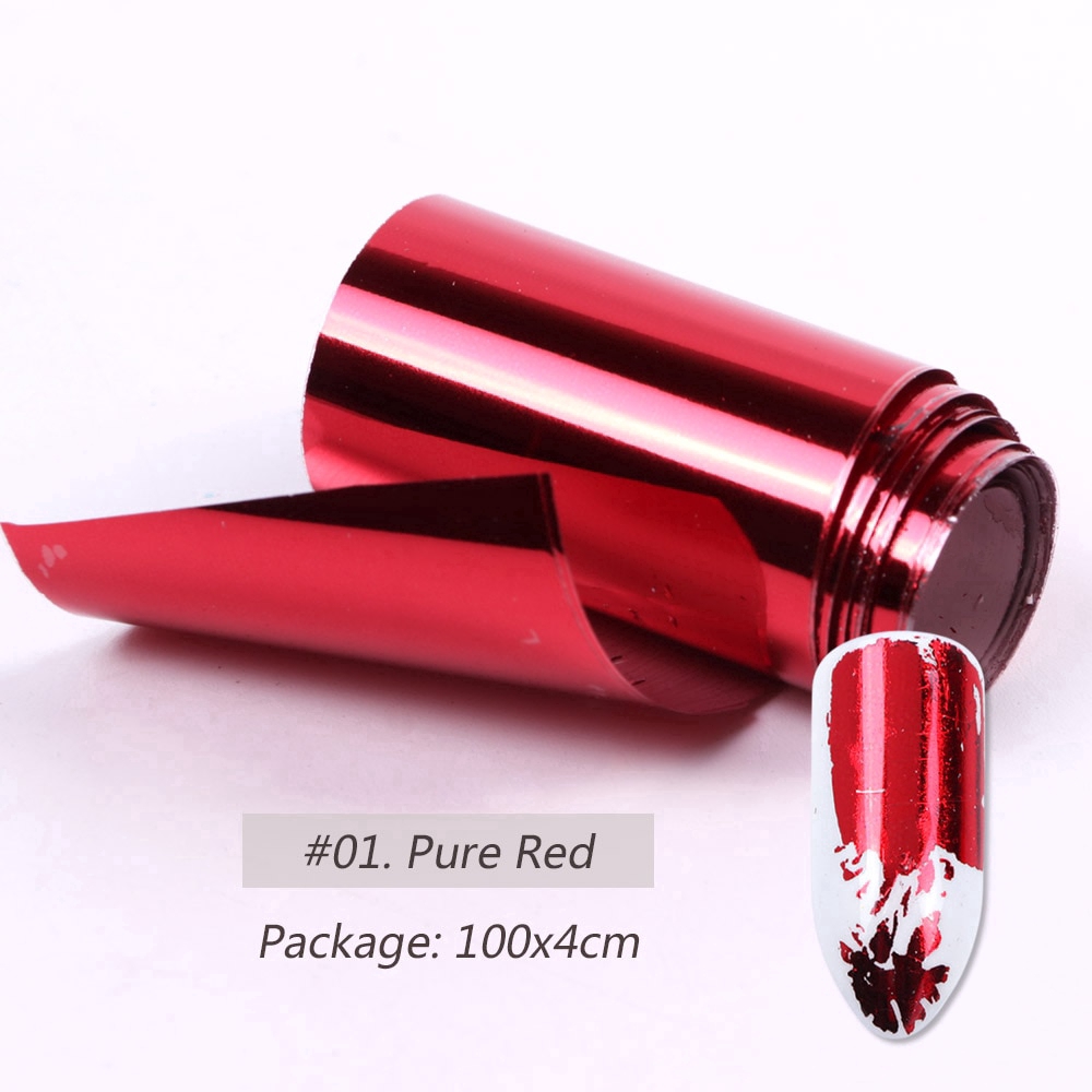 Bộ 14 cuộn giấy foil ba chiều dán trang trí móng nghệ thuật đẹp mắt