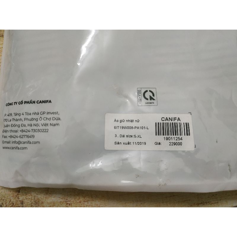 Áo giữ nhiệt nữ cổ tròn Canifa
