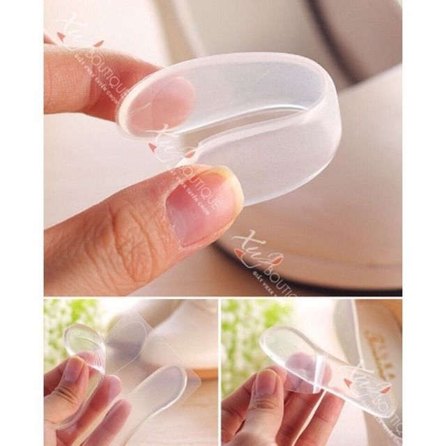 Set 2 miếng lót giày silicon, chống trầy gót sau và chống tuột gót - lót gót giày silicon