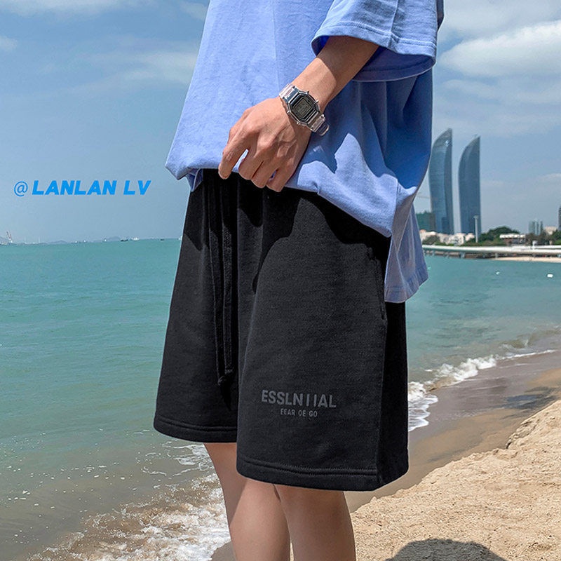 Quần short thể thao dáng rộng thời trang mùa hè phong cách Hàn Quốc cho nam