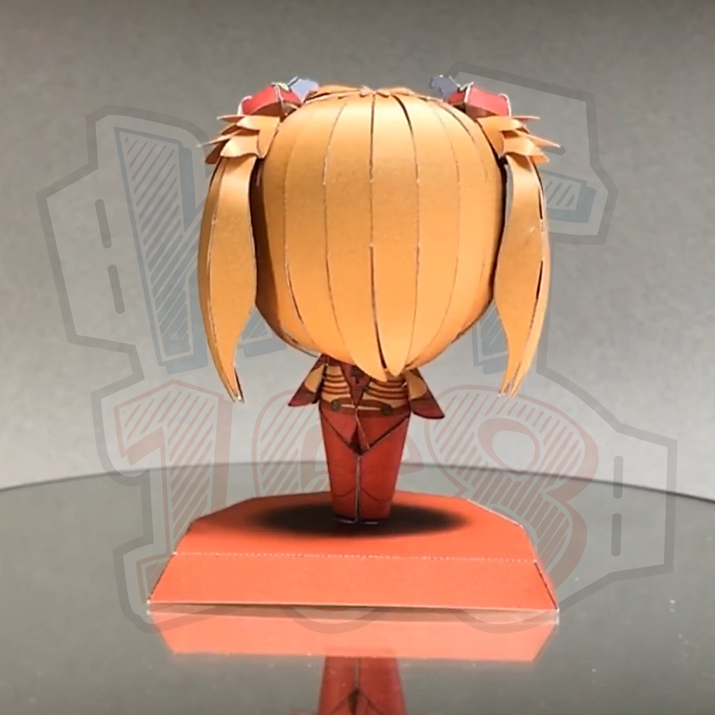 Mô hình giấy Anime Chibi Soryu Asuka Langley ver 2 – Neon Genesis Evangelion