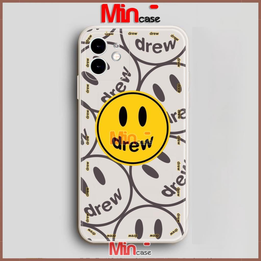 Ốp lưng iPhone Drew cạnh viền vuông silicon mềm dẻo cho iphone 6/6s/7/8/X/XS/XR/11/12/13 Pro Plus Max cute dễ thương đẹp