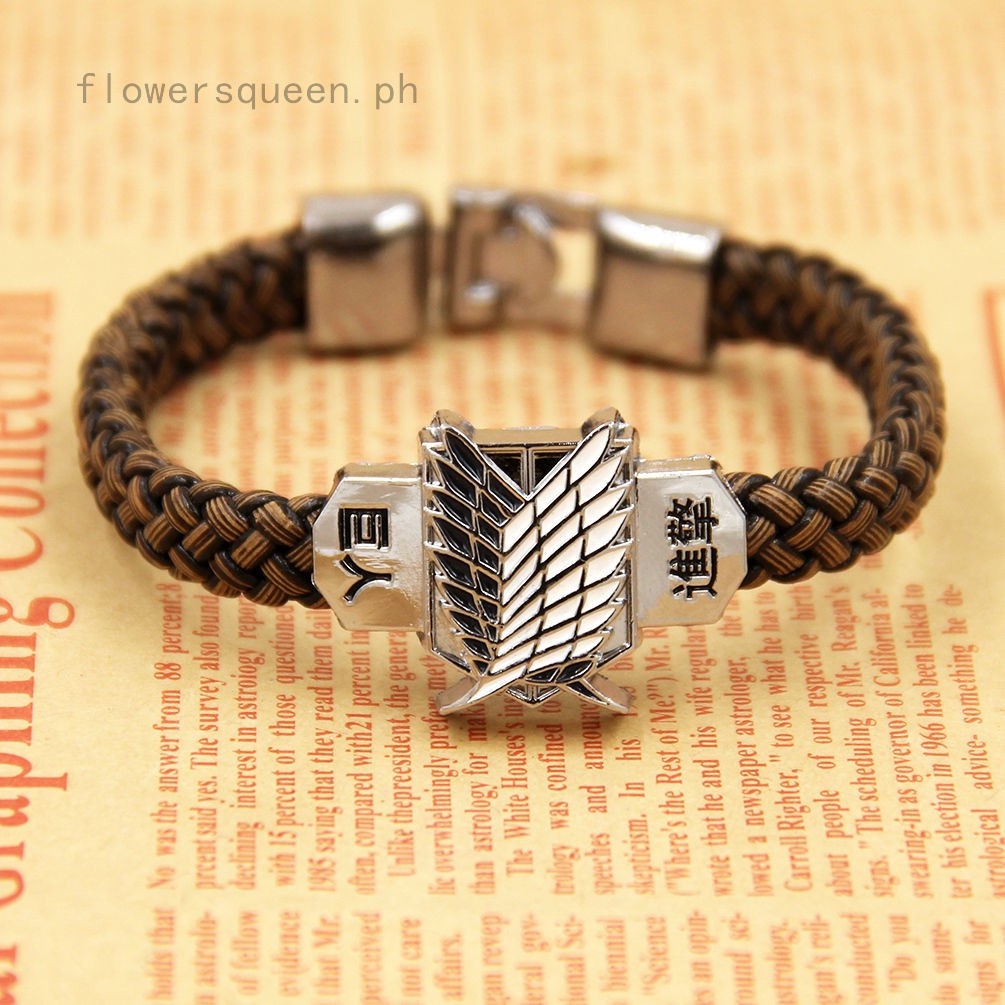 Vòng Tay Da Mặt Hình Biểu Tượng Phim Attack On Titan
