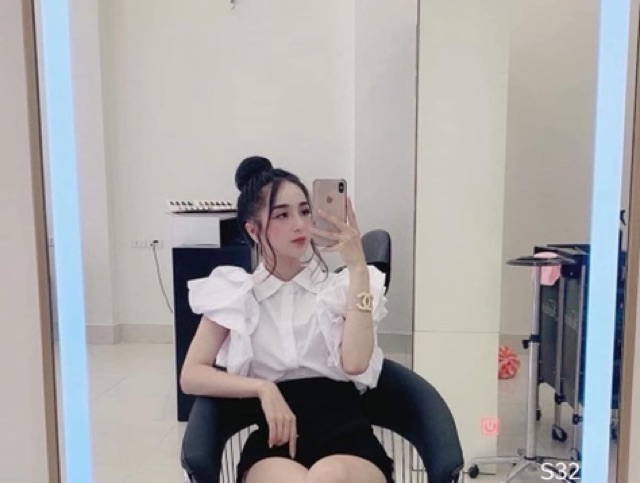 Áo sơ mi tay bồng tầng siêu hot