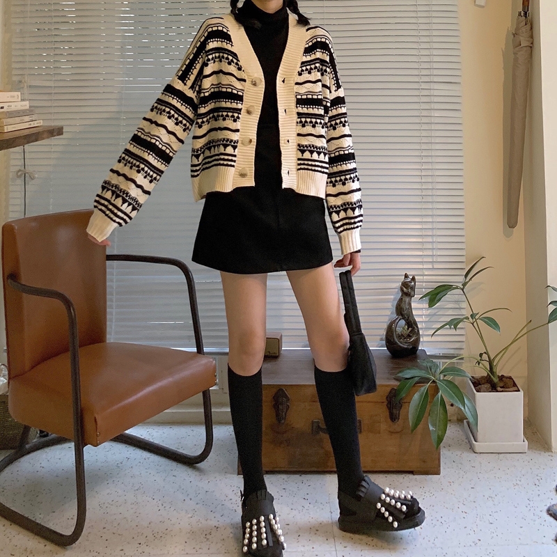 Áo Sweater Dày Dáng Rộng Thời Trang Thu Đông Ấm Áp